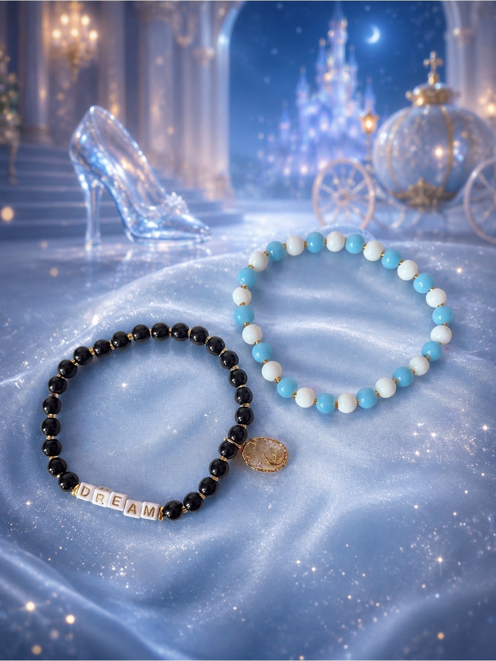 Cinderella Dream Beaded Bracelet Set 9”
